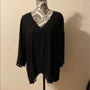 Soft Surrounding Black XL Blouse